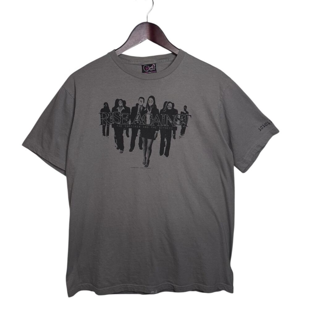 Vtg Rise Against I Am Not A Number T Shirt 2006 Cinder Block A3 Men XL